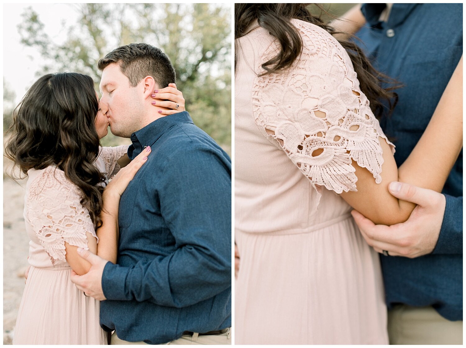 Romantic Engagement Pictures in Tucson Arizona by best Tucson Wedding Photographer.