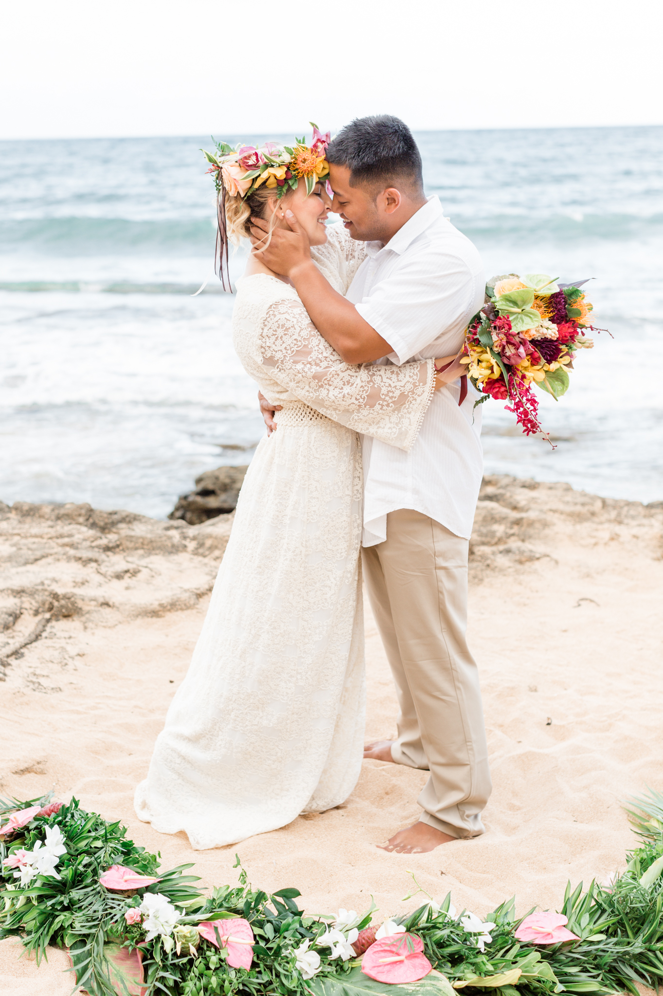 Destination Beach Wedding in Kauai, Hawaii
